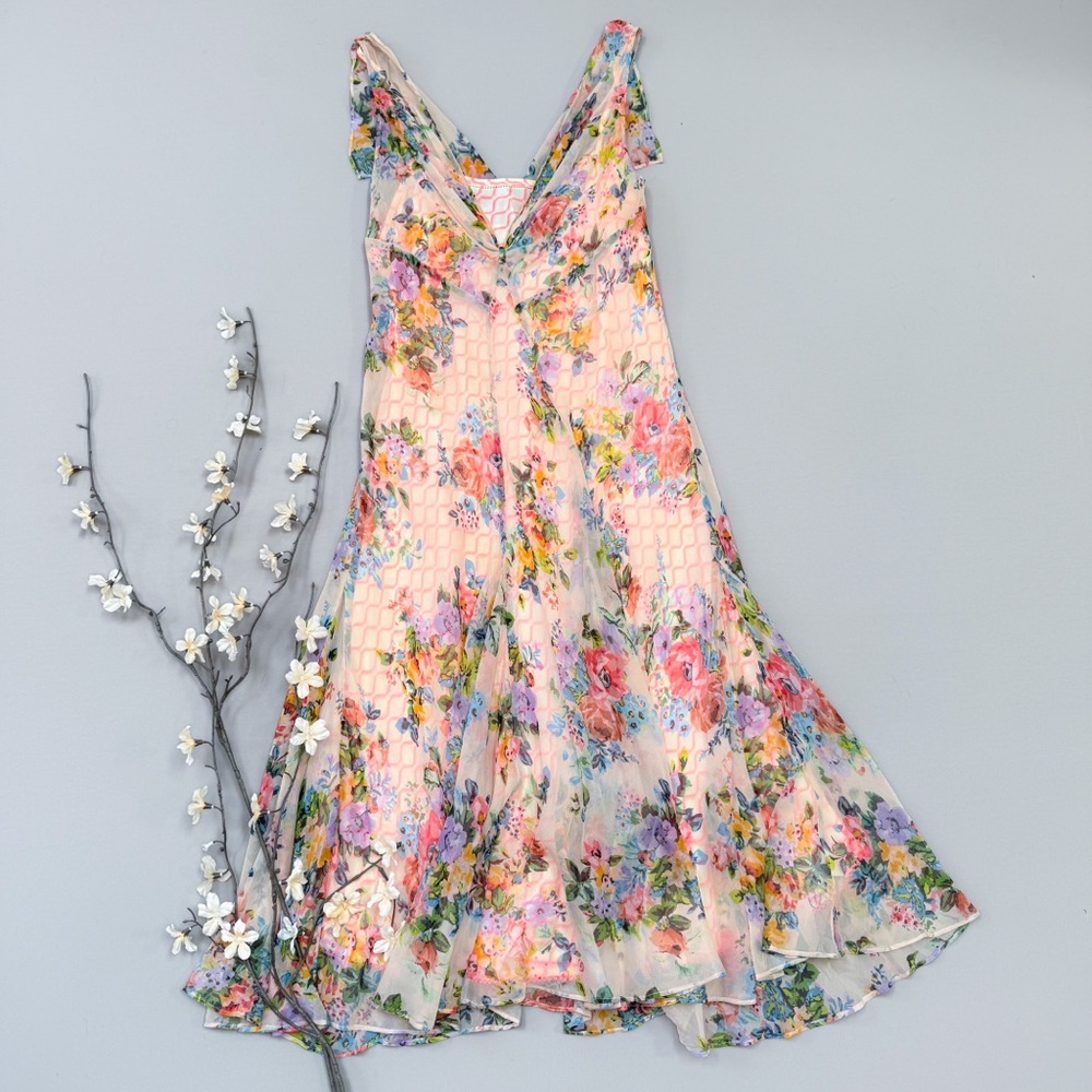 ANTHROPOLOGIE Meadow Rue Floral Sleeveless Dress, 8. - Picture 3 of 8